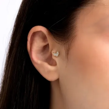 0,08 Karat Pırlantalı Tragus