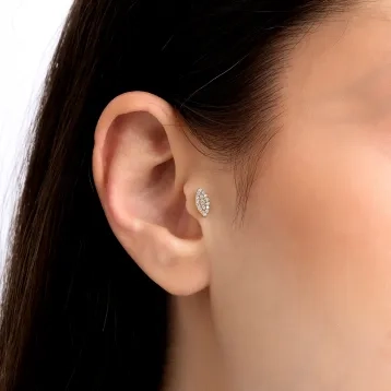 0,08 Karat Pırlantalı Tragus