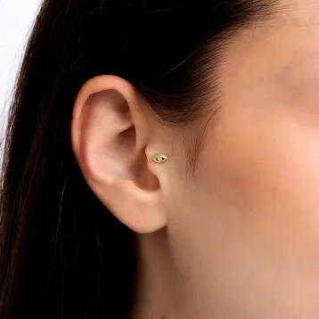 0,01 Karat Pırlantalı Piercing