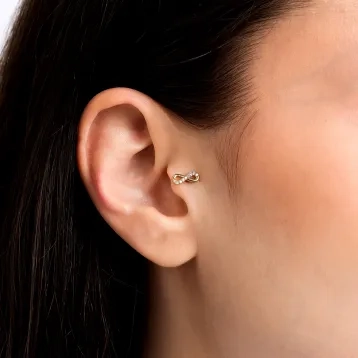 0,05 Karat Pırlantalı Tragus 