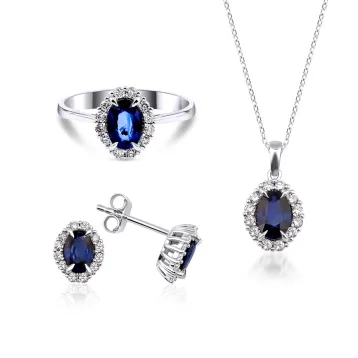 3,53 Toplam Karat Safir Renkli Taşlı Set 