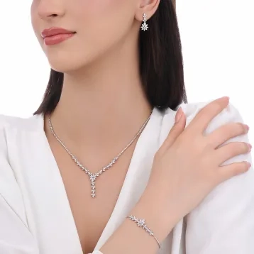 2,12 Toplam Karat Baget Pırlantalı Set