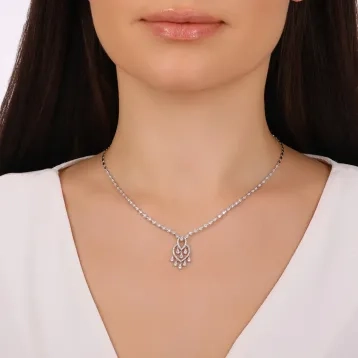 1,33 Karat Pırlanta Trend Kolye