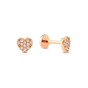 0,05 Karat Pırlantalı Piercing