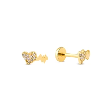 0,04 Karat Pırlantalı Piercing