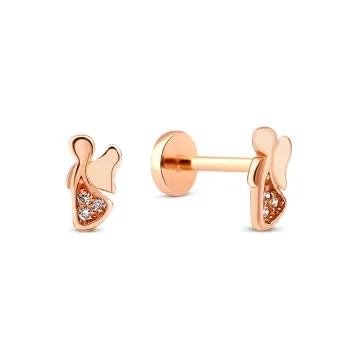 0,01 Karat Pırlantalı Piercing